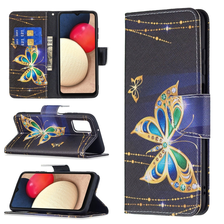 Colored Drawing Leather Phone Case, For Samsung Galaxy A03s 166mm