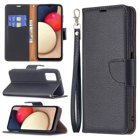 Litchi Texture Leather Phone Case, For Samsung Galaxy A03s 166mm
