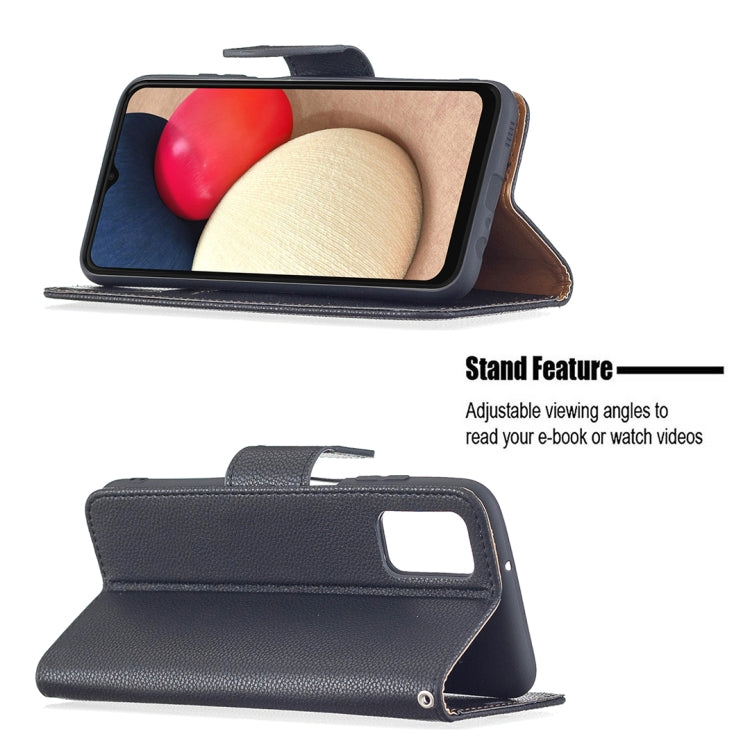 Litchi Texture Leather Phone Case, For Samsung Galaxy A03s 166mm