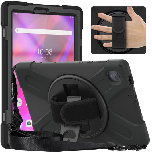 Silicone + PC Protective Tablet Case with Holder & Shoulder Strap, For Lenovo Tab K10 / M10 Plus
