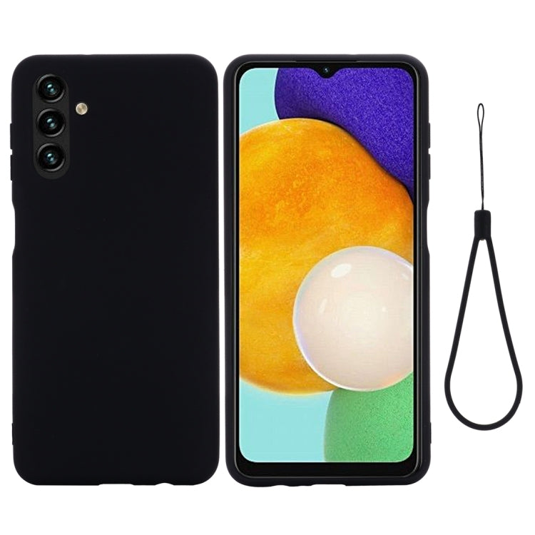 Pure Color Liquid Silicone Phone Case, For Samsung Galaxy A03 164.2mm Global Version, For Samsung Galaxy A13 5G, For Samsung Galaxy M52 5G