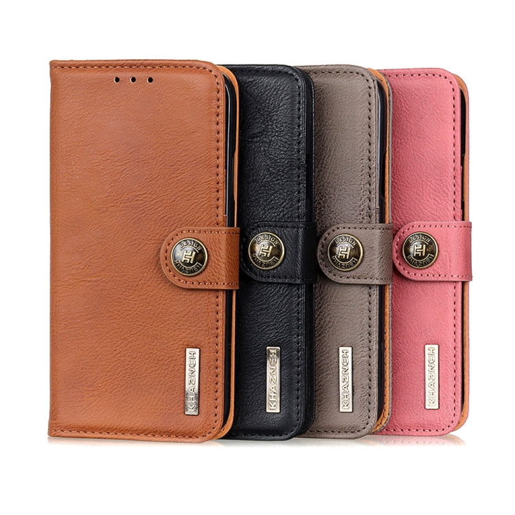 KHAZNEH Cowhide Texture Horizontal Flip Leather Phone Case, For Samsung Galaxy A03 Core