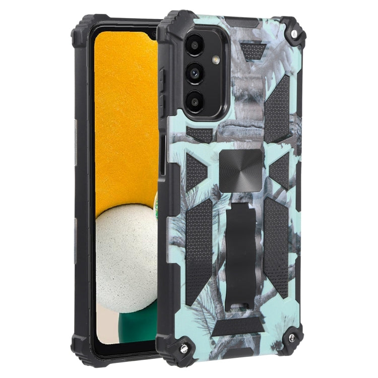 Camouflage Armor Shockproof TPU + PC Magnetic Protective Phone Case with Holder, For Samsung Galaxy A13 5G, For Samsung Galaxy S22 5G, For Xiaomi Mi 11T / 11T Pro, For Samsung Galaxy S22+ 5G