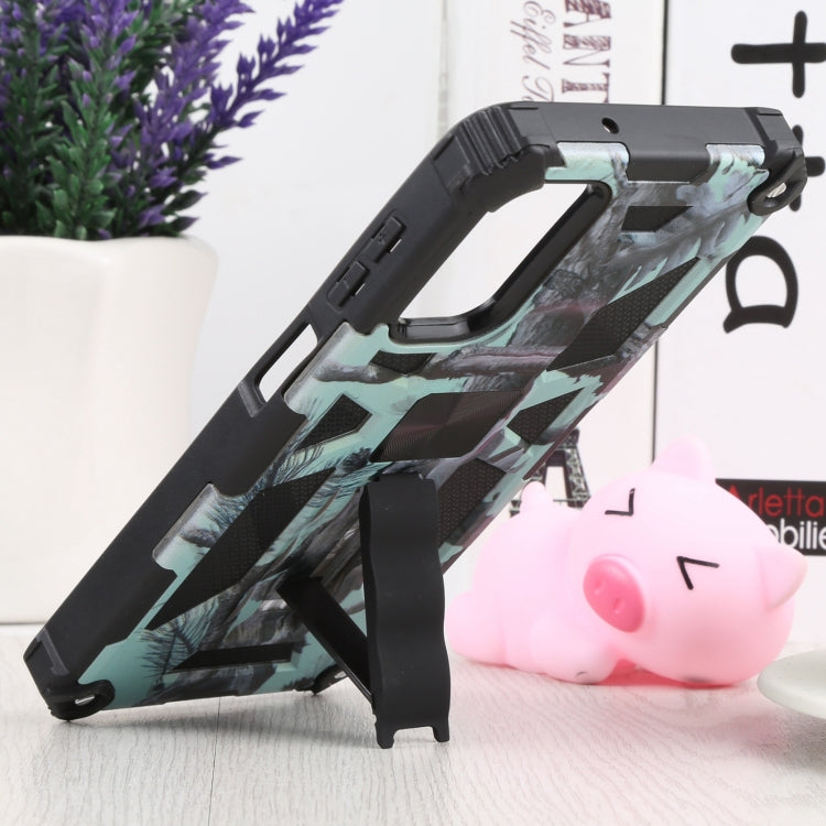 Camouflage Armor Shockproof TPU + PC Magnetic Protective Phone Case with Holder, For Samsung Galaxy A13 5G, For Samsung Galaxy S22 5G, For Samsung Galaxy S22+ 5G