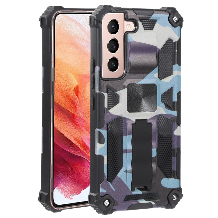 Camouflage Armor Shockproof TPU + PC Magnetic Protective Phone Case with Holder, For Samsung Galaxy A13 5G, For Samsung Galaxy S22 5G, For Xiaomi Mi 11T / 11T Pro, For Samsung Galaxy S22+ 5G