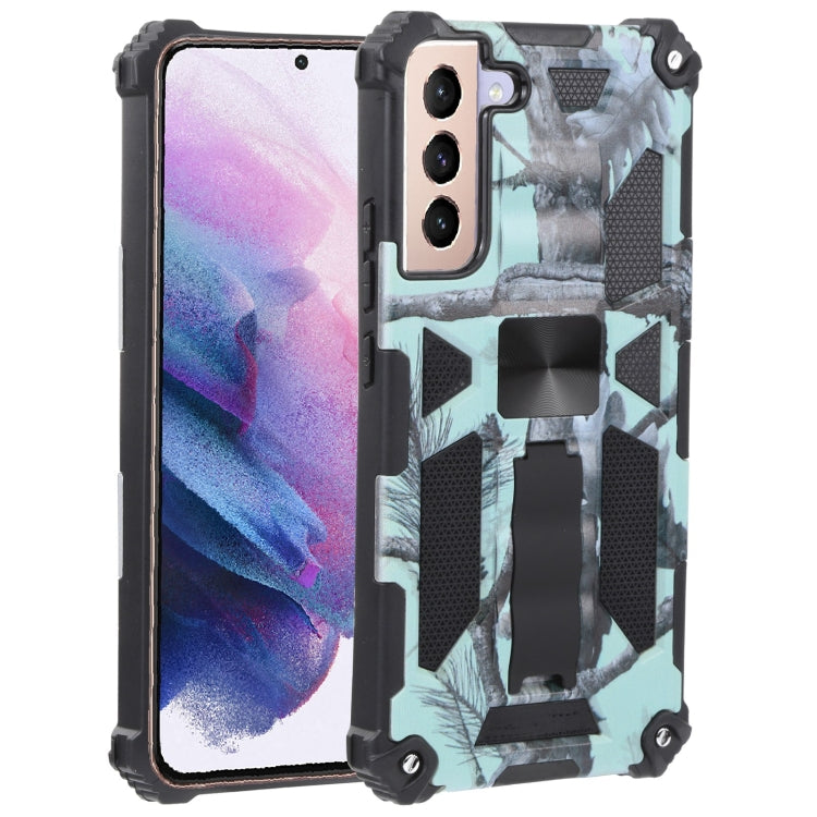 Camouflage Armor Shockproof TPU + PC Magnetic Protective Phone Case with Holder, For Samsung Galaxy A13 5G, For Samsung Galaxy S22 5G, For Xiaomi Mi 11T / 11T Pro, For Samsung Galaxy S22+ 5G