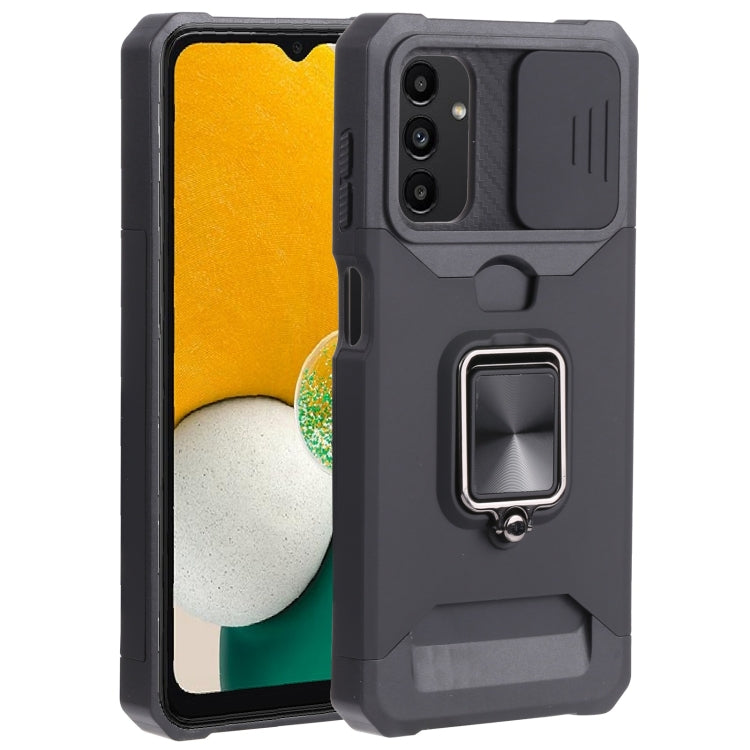 Sliding Camera Cover Design PC + TPU Shockproof Phone Case with Ring Holder & Card Slot, For Samsung Galaxy A13 5G, For Samsung Galaxy S22 5G, For Samsung Galaxy S22+ 5G, For Samsung Galaxy S22 Ultra 5G