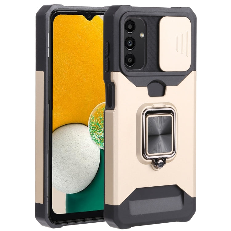 Sliding Camera Cover Design PC + TPU Shockproof Phone Case with Ring Holder & Card Slot, For Motorola Moto G Pure, For Samsung Galaxy A13 5G, For Samsung Galaxy S22 5G, For Samsung Galaxy S22+ 5G, For Samsung Galaxy S22 Ultra 5G