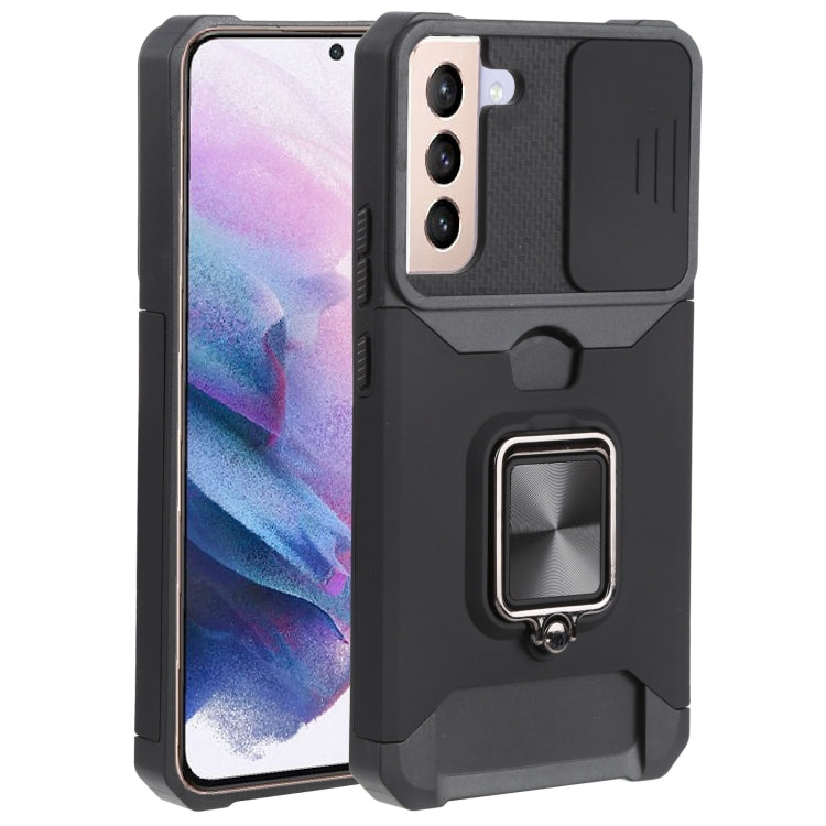 Sliding Camera Cover Design PC + TPU Shockproof Phone Case with Ring Holder & Card Slot, For Samsung Galaxy A13 5G, For Samsung Galaxy S22 5G, For Samsung Galaxy S22+ 5G, For Samsung Galaxy S22 Ultra 5G