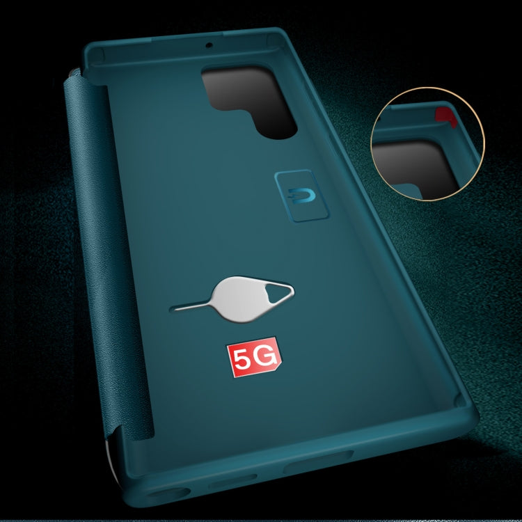 Magnetic Window View Flip Leather Phone Case, For Samsung Galaxy S22 Ultra 5G, For Samsung Galaxy S23 Ultra 5G, For Samsung Galaxy S22+ 5G, For Samsung Galaxy S22 5G