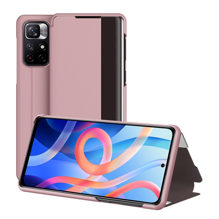 Window View Leather Phone Case, For Xiaomi Redmi Note 11, For Samsung Galaxy S22+ 5G