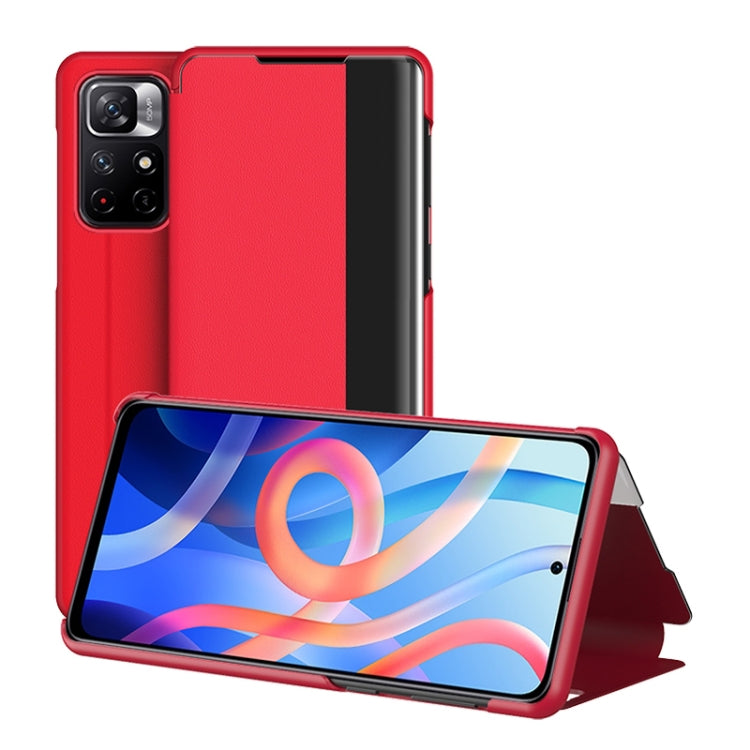 Window View Leather Phone Case, For Xiaomi Redmi Note 11, For Samsung Galaxy S22+ 5G