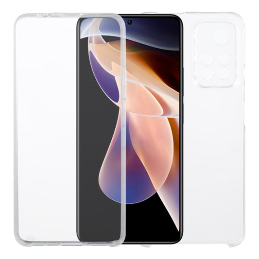 PC+TPU Double-Sided All-Inclusive Transparent Phone Case, For Xiaomi Redmi Note 11 Pro