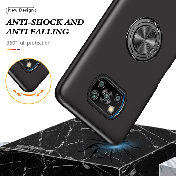PC + TPU Magnetic Phone Case with Invisible Ring Holder, For Xiaomi Poco X3 NFC / X3, For Samsung Galaxy A13 5G