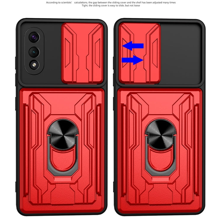Camera Cover Phone Case with Card Slot & Holder, For Samsung Galaxy A02 / M02, For Samsung Galaxy A32, For Samsung Galaxy S20 FE, For Samsung Galaxy S20+, For Samsung Galaxy S21 Ultra 5G, For Samsung Galaxy A02s EU Version