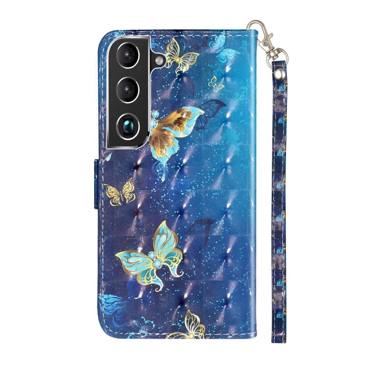 3D Pattern Horizontal Flip PU Leather Phone Case, For Samsung Galaxy S22 5G, For Samsung Galaxy S22+ 5G, For Samsung Galaxy S22 Ultra 5G