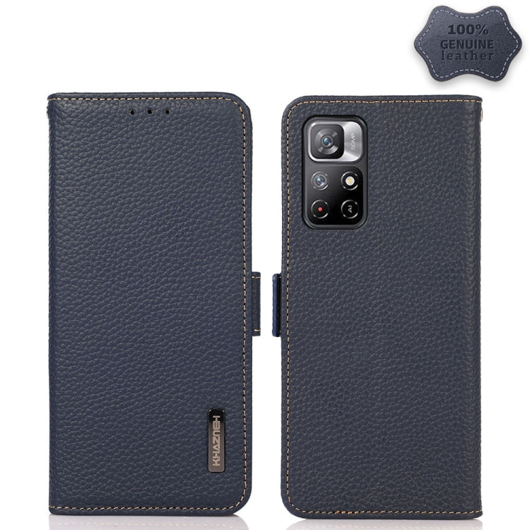 KHAZNEH Side-Magnetic Litchi Genuine Leather RFID Phone Case, For Xiaomi Mi 10S, For Xiaomi Mi 10T Lite 5G, For Xiaomi Mi 10T 5G, For Xiaomi Mi 11 Lite 5G / Mi 11 Lite, For Xiaomi Mi 11 Pro, For Xiaomi Mi 11 Ultra, For Xiaomi Mi 11                     ...