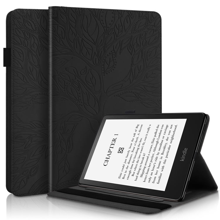 Life Tree Series Leather Tablet Case, For Amazon Kindle Paperwhite 5 2021, For Lenovo Tab K10