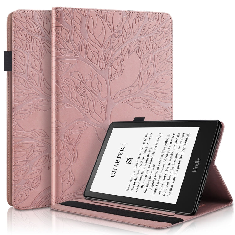 Life Tree Series Leather Tablet Case, For Amazon Kindle Paperwhite 5 2021, For Lenovo Tab K10