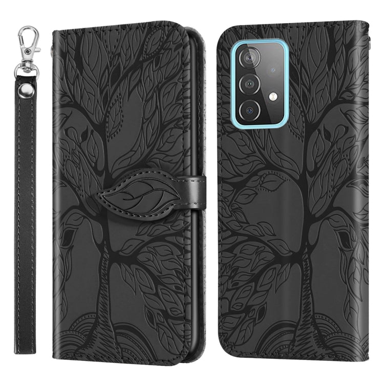 Life of Tree Embossing Leather Phone Case, For Samsung Galaxy A33 5G, For Samsung Galaxy A53 5G