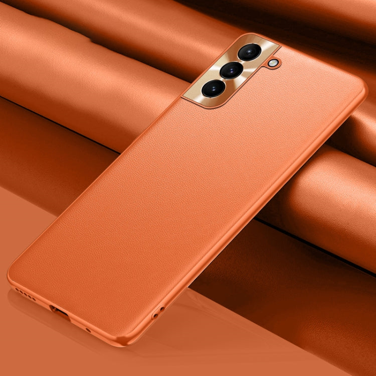 Plain Skin Leather Phone Case, For Samsung Galaxy S22 5G, For Samsung Galaxy S22 Ultra 5G