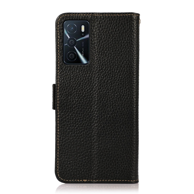 KHAZNEH Side-Magnetic Litchi Genuine Leather RFID Case, For OPPO A16, For OPPO A54 4G, For OPPO A55 5G, For OPPO A55s 5G JP Version, For OPPO A93 5G, For OPPO Reno5 5G / Find X3 Lite, For OPPO Reno5 A JP Version, For OPPO Reno6 Pro 5G                  ...