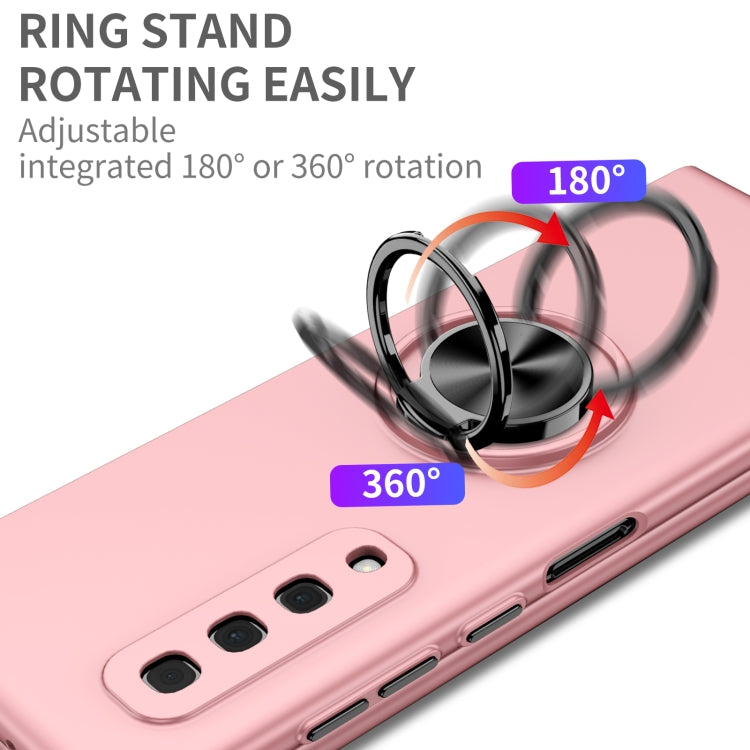 Armor Ring Holder Phone Case, For Samsung Galaxy Fold, For Samsung Galaxy Z Flip 5G, For Samsung Galaxy Z Flip3 5G, For Samsung Galaxy Z Fold2 5G, For Samsung Galaxy Z Fold3 5G