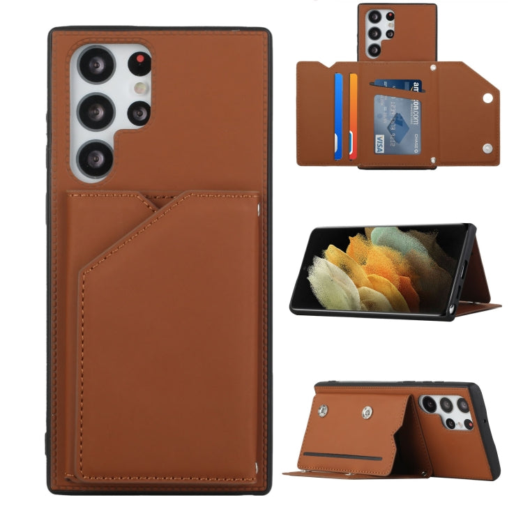 Skin Feel PU + TPU + PC Phone Case with Card Slots, For Xiaomi Redmi Note 11 Pro, For vivo S10e / V23e, For Samsung Galaxy S22 5G, For Samsung Galaxy S22+ 5G, For Samsung Galaxy S22 Ultra 5G