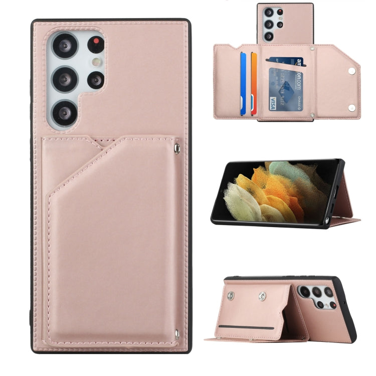 Skin Feel PU + TPU + PC Phone Case with Card Slots, For Xiaomi Redmi Note 11 Pro, For vivo S10e / V23e, For Samsung Galaxy S22 5G, For Samsung Galaxy S22+ 5G, For Samsung Galaxy S22 Ultra 5G