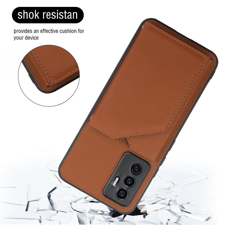 Skin Feel PU + TPU + PC Phone Case with Card Slots, For Xiaomi Redmi Note 11 Pro, For vivo S10e / V23e, For Samsung Galaxy S22 5G, For Samsung Galaxy S22+ 5G, For Samsung Galaxy S22 Ultra 5G