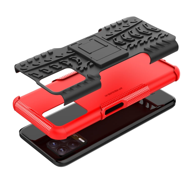 Tire Texture TPU + PC Phone Case with Holder, For OPPO Realme 8i, For Xiaomi Redmi Note 11 Pro (China), For Motorola Moto E40, For Samsung Galaxy A53 5G