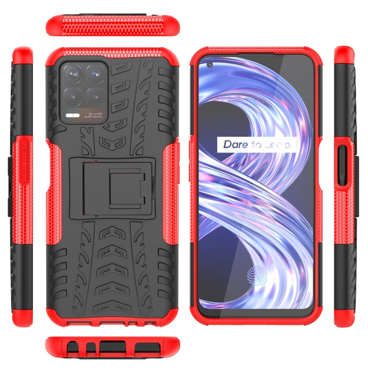 Tire Texture TPU + PC Phone Case with Holder, For OPPO Realme 8i, For Xiaomi Redmi Note 11 Pro (China), For Motorola Moto E40, For Samsung Galaxy A53 5G