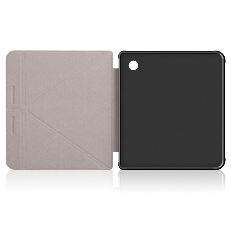 Cloth Texture Multi-folding Leather Tablet Case, For KOBO Libra2 2021, For KOBO Sage 2021