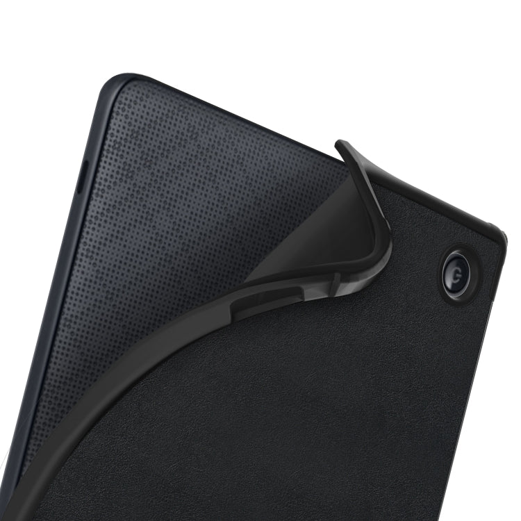 Cloth Texture Multi-folding Leather Tablet Case, For KOBO Libra2 2021, For KOBO Sage 2021