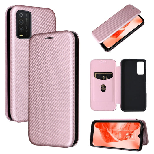Carbon Fiber Texture Magnetic Horizontal Flip Leather Phone Case, For TCL 205, For Motorola Moto G200 5G / Edge S30, For ZTE Libero 5G II