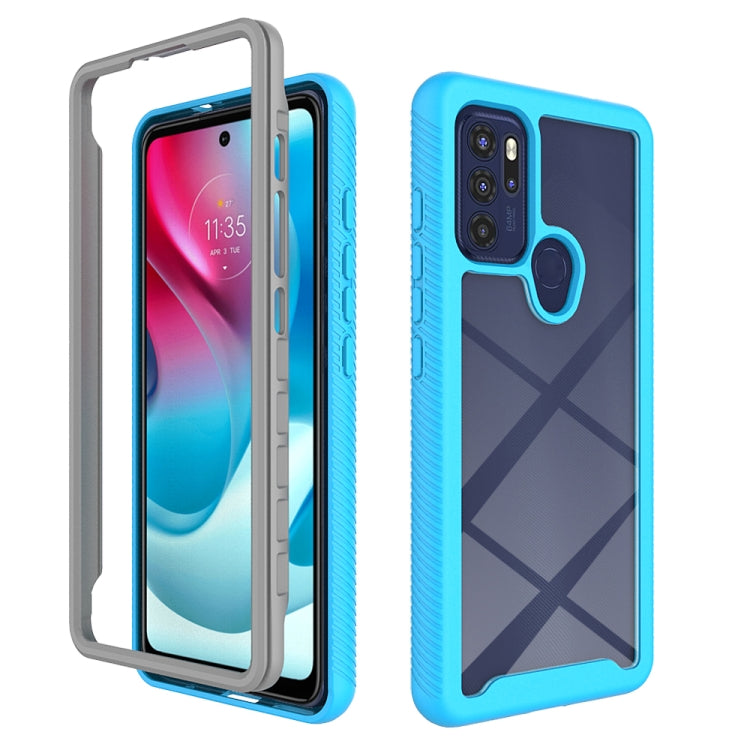 Starry Sky Solid Color Series PC + TPU Phone Case, For Motorola Moto G60S