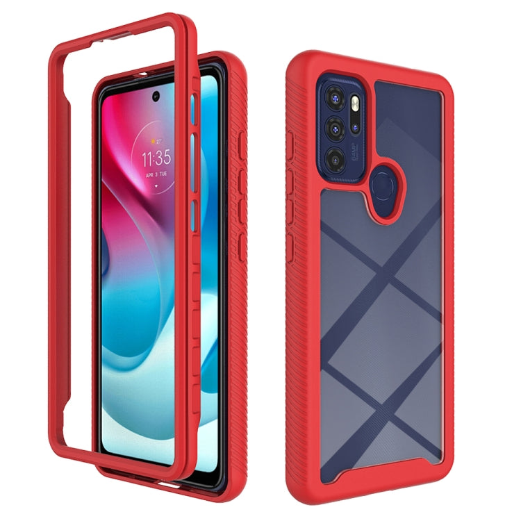 Starry Sky Solid Color Series PC + TPU Phone Case, For Motorola Moto G60S