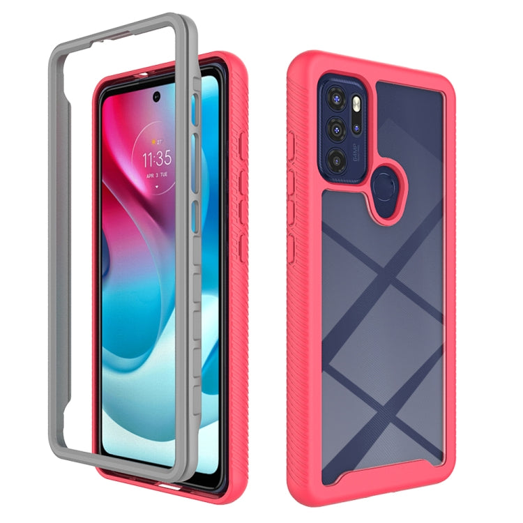 Starry Sky Solid Color Series PC + TPU Phone Case, For Motorola Moto G60S