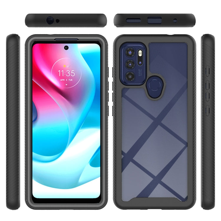 Starry Sky Solid Color Series PC + TPU Phone Case, For Motorola Moto G60S