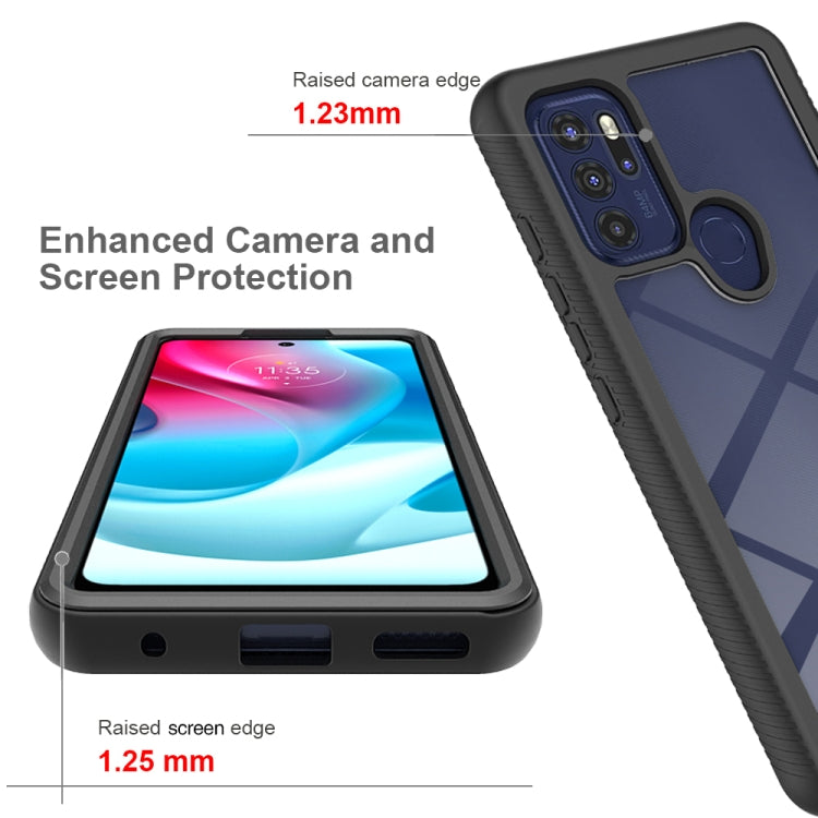 Starry Sky Solid Color Series PC + TPU Phone Case, For Motorola Moto G60S