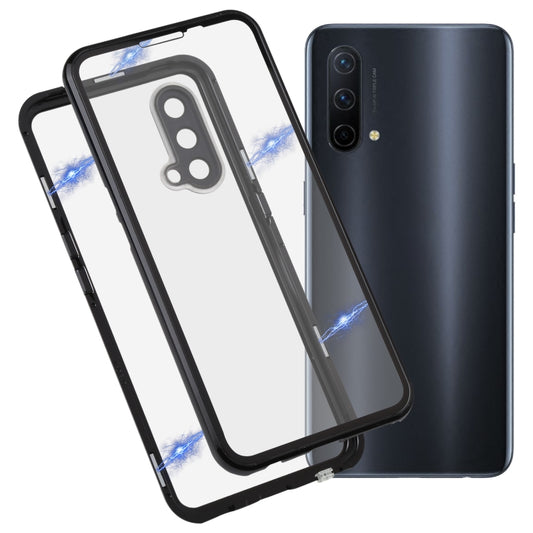Full Cover Magnetic Metal Tempered Glass Phone Case, For OnePlus Nord 2 5G, For OnePlus Nord CE 5G