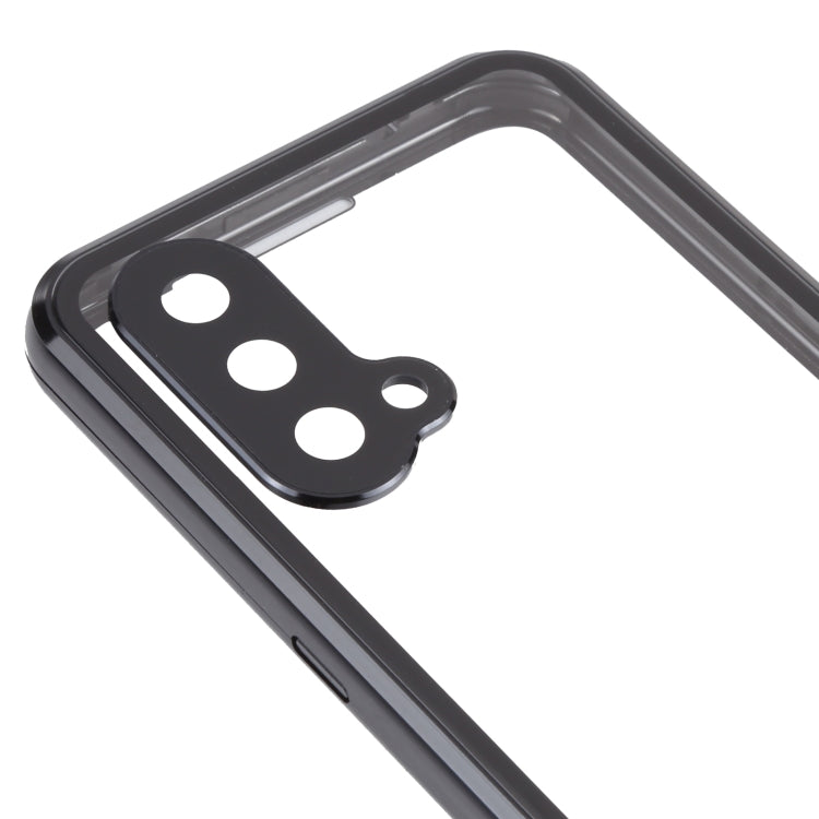 Full Cover Magnetic Metal Tempered Glass Phone Case, For OnePlus Nord 2 5G, For OnePlus Nord CE 5G