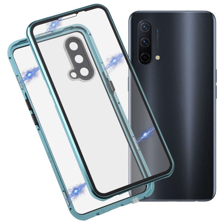 Full Cover Magnetic Metal Tempered Glass Phone Case, For OnePlus Nord CE 5G