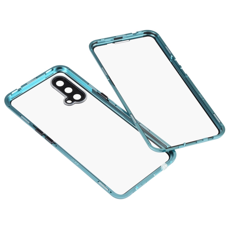 Full Cover Magnetic Metal Tempered Glass Phone Case, For OnePlus Nord CE 5G