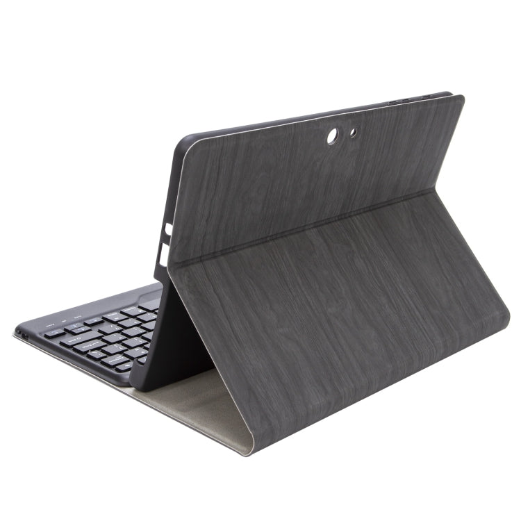 SFGO Tree Texture Bluetooth Keyboard Leather Case, SFGO Black + Black, SFGO Black + White