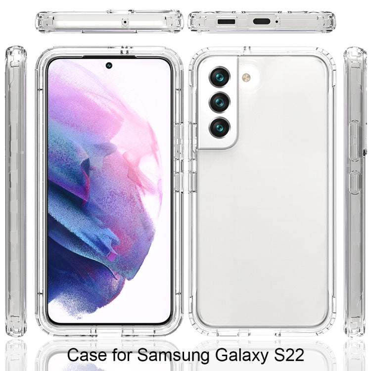 Transparency Two-color Gradient PC+TPU Phone Case, For Samsung Galaxy S22 5G, For Samsung Galaxy S22+ 5G, For Samsung Galaxy S22 Ultra 5G