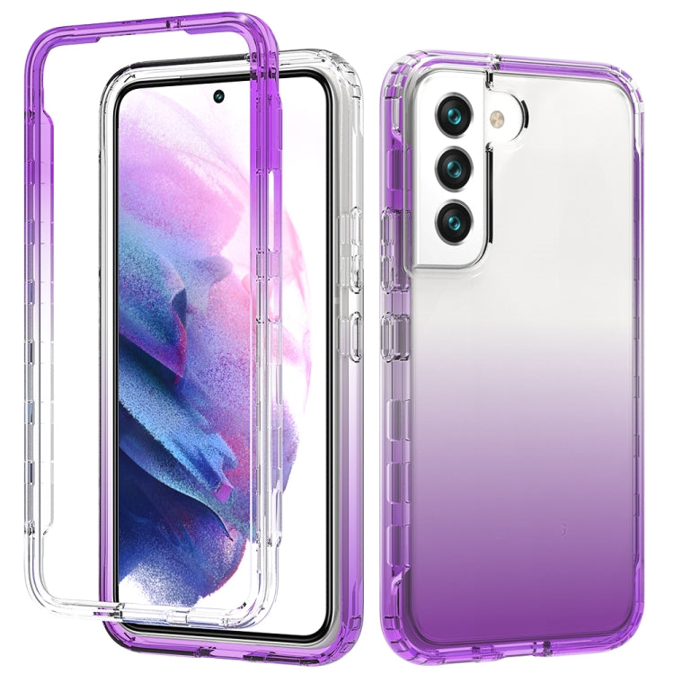 Transparency Two-color Gradient PC+TPU Phone Case, For Samsung Galaxy S22 5G, For Samsung Galaxy S22+ 5G, For Samsung Galaxy S22 Ultra 5G