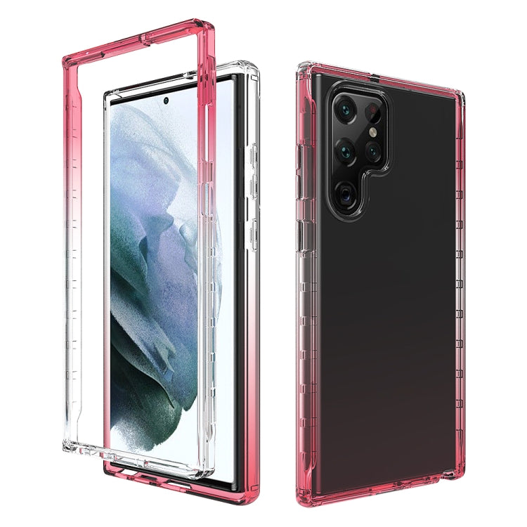Transparency Two-color Gradient PC+TPU Phone Case, For Samsung Galaxy S22 5G, For Samsung Galaxy S22+ 5G, For Samsung Galaxy S22 Ultra 5G