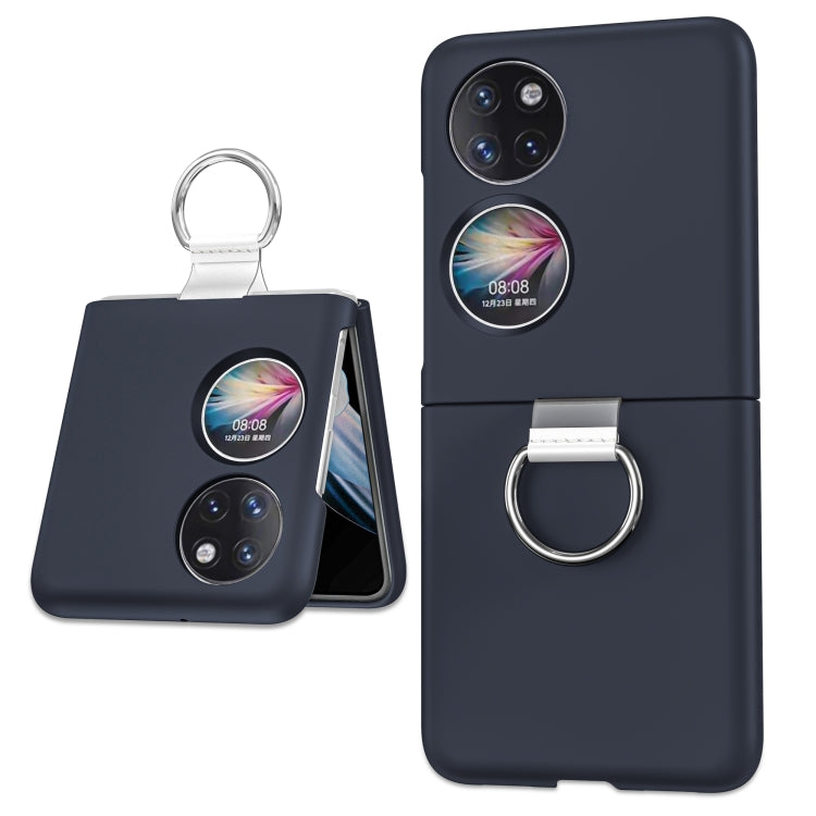Ring Holder Transparent PC Phone Case, For Huawei P50 Pocket