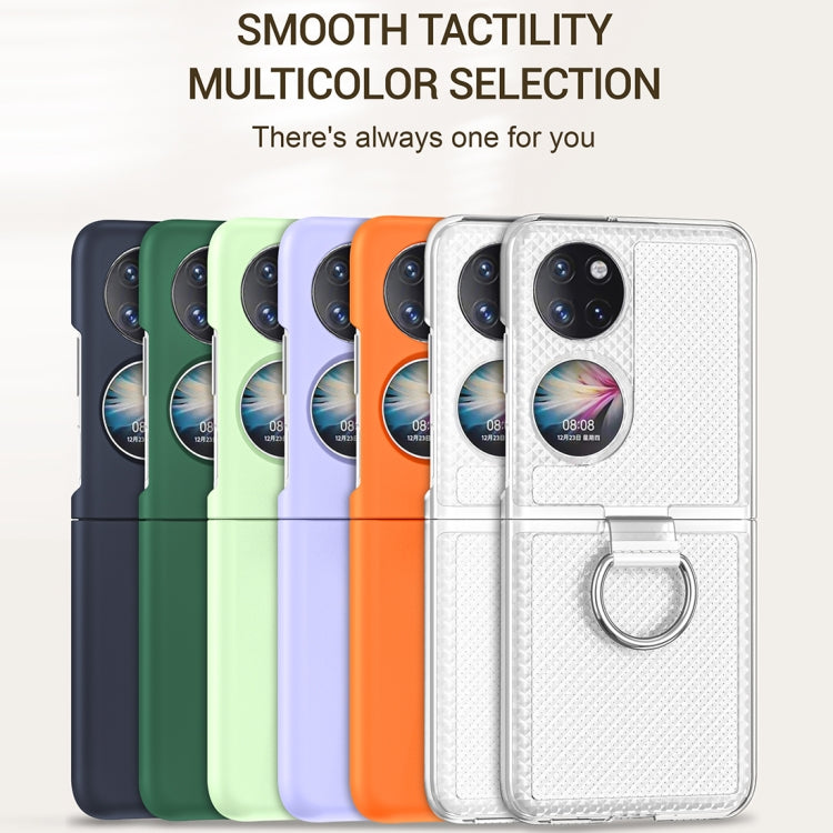 Ring Holder Transparent PC Phone Case, For Huawei P50 Pocket